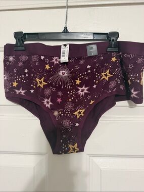 Torrid Purple Celestial Eye & Star Print panties